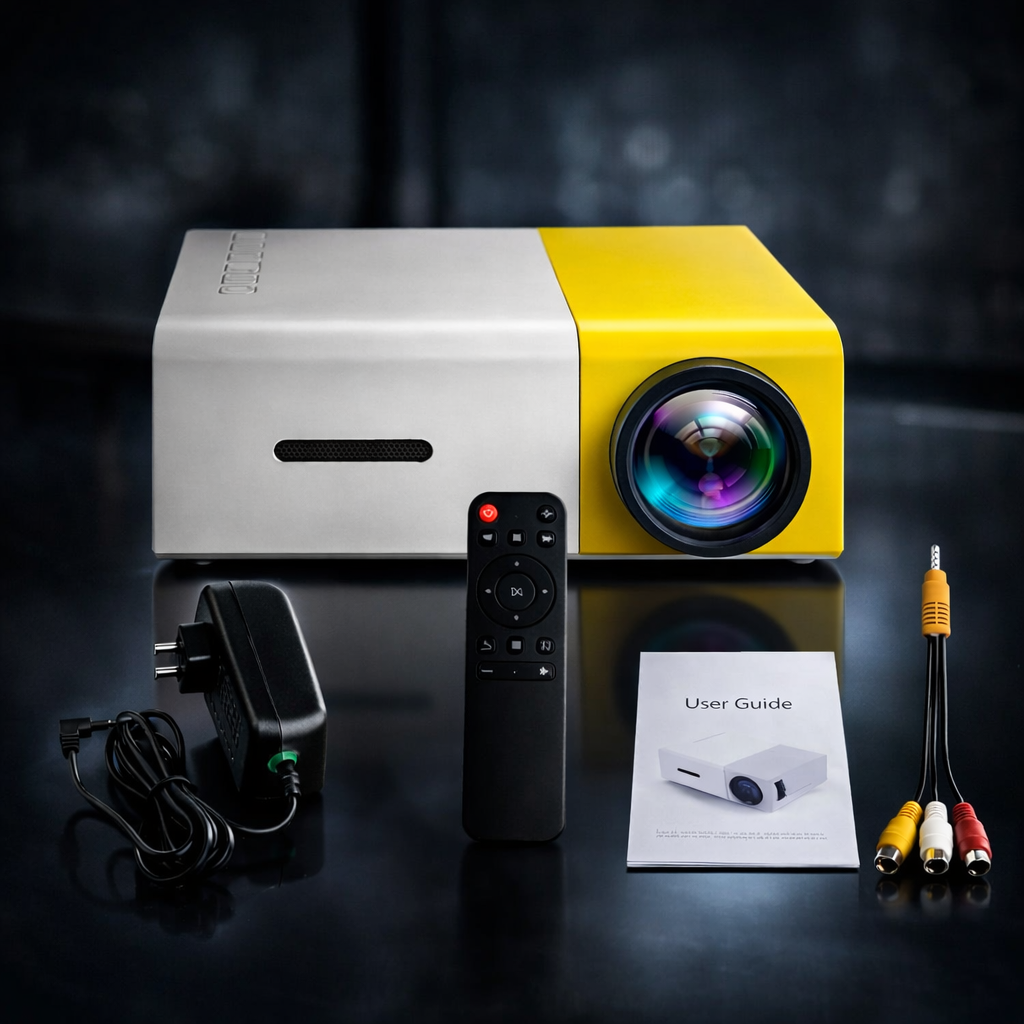 Mini Proyector Portátil HD YG300 Pro – Cine en Casa, Gaming y Viajes